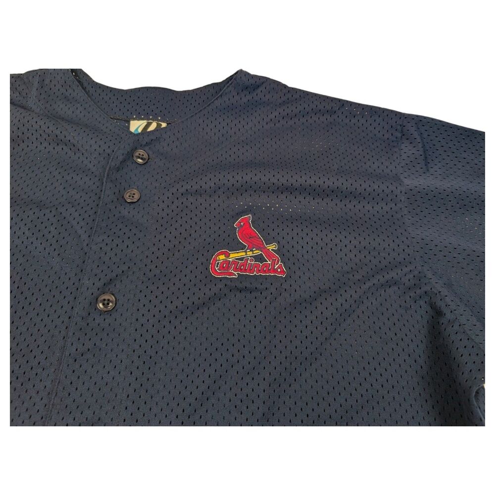 St. Louis Cardinals MLB Blue Mesh Jersey - Picture 4 of 11